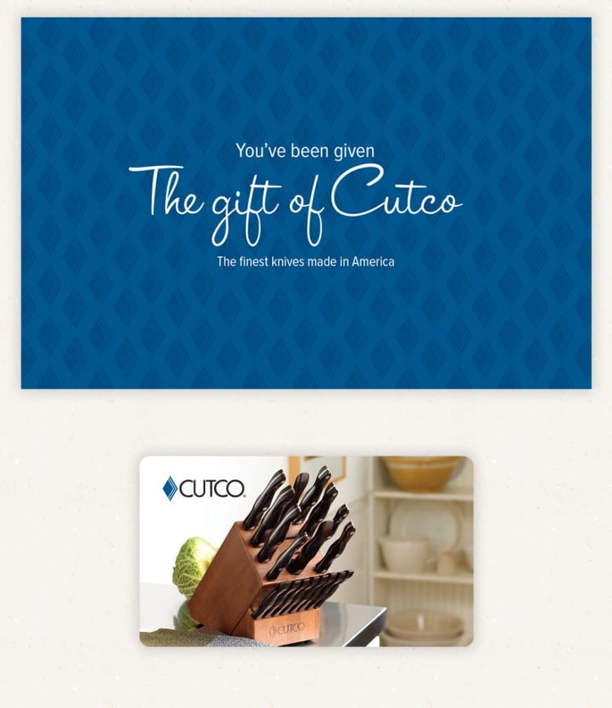 Cutco is a great example of a business that knows B2B vs. B2C