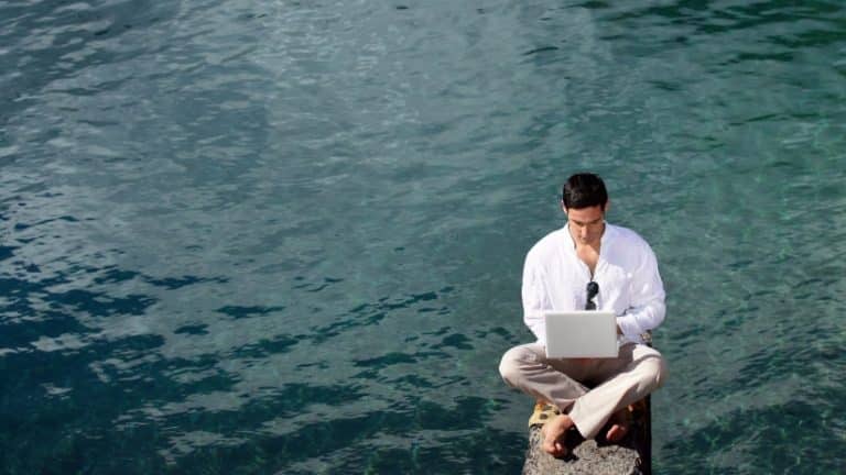 alternative-locations-get-work-done-when-need-escape-office-man-water-laptop- remotely-remote